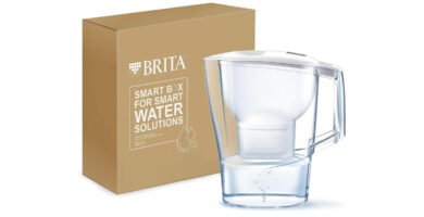 BRITA Jarra con filtro de agua Marella blanca (2,4 l) incl. 3x cartuchos MAXTRA PRO All-in-1